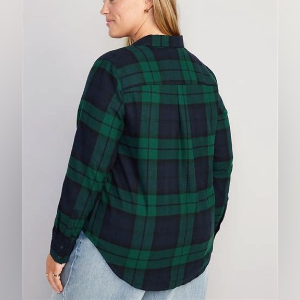 Old Navy Flannel Boyfriend Classic Shirt—XL Tall!